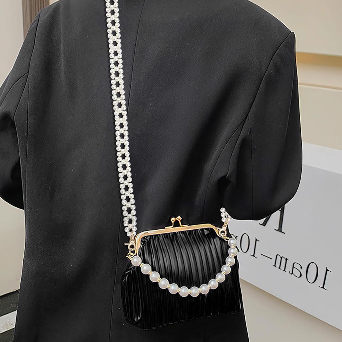 Bandoulière Sac Perles LEEQ 100cm - Sangle Élégante Pour Sac Ou Téléphone