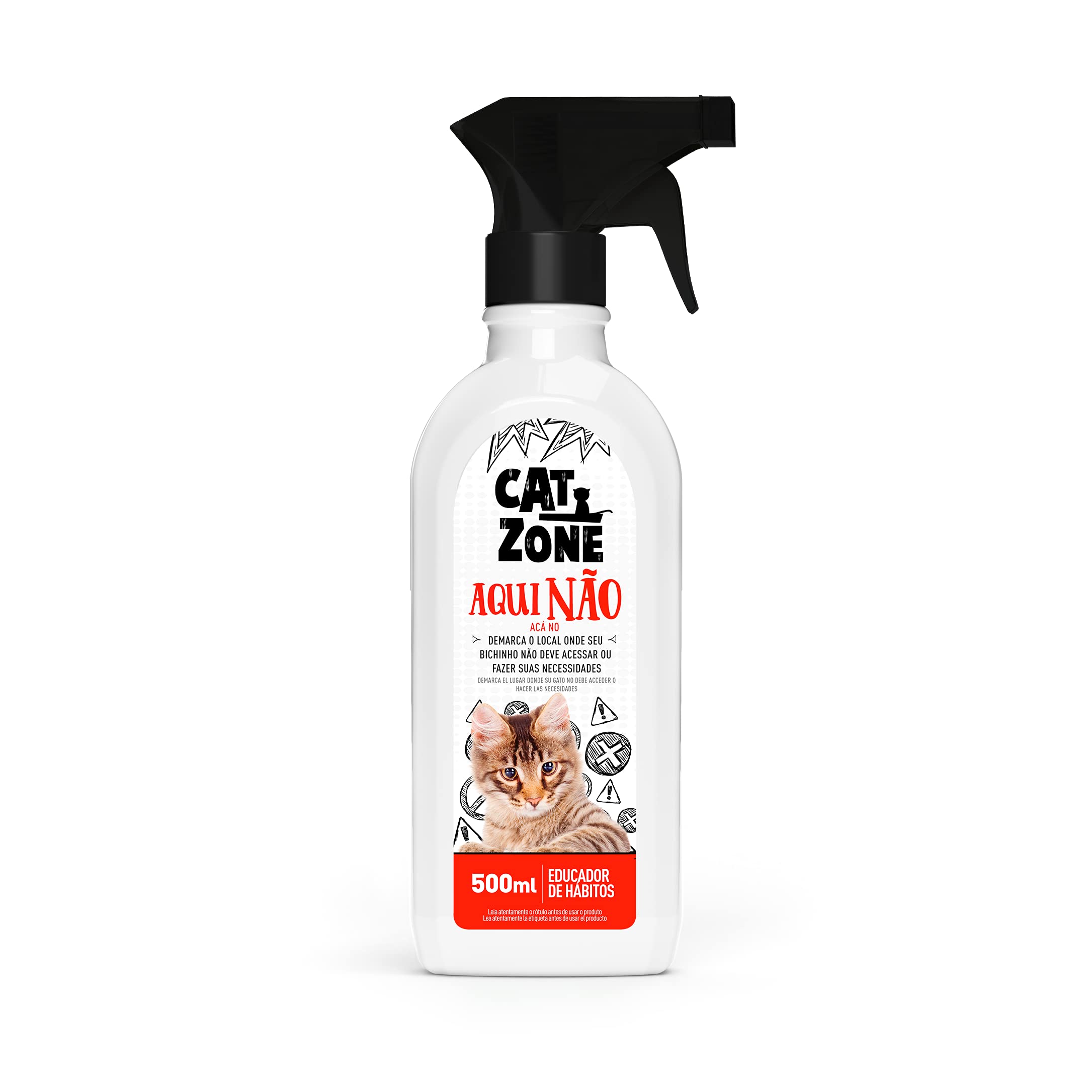 CAT ZONE Educador Sanitário Para Gatos - Aqui Não - 500 Ml