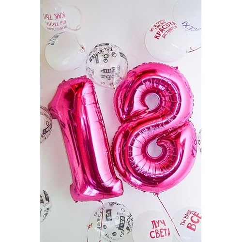 Balão Metalizado De Número Decoração - 40cm Latex | Rose Gold (4)