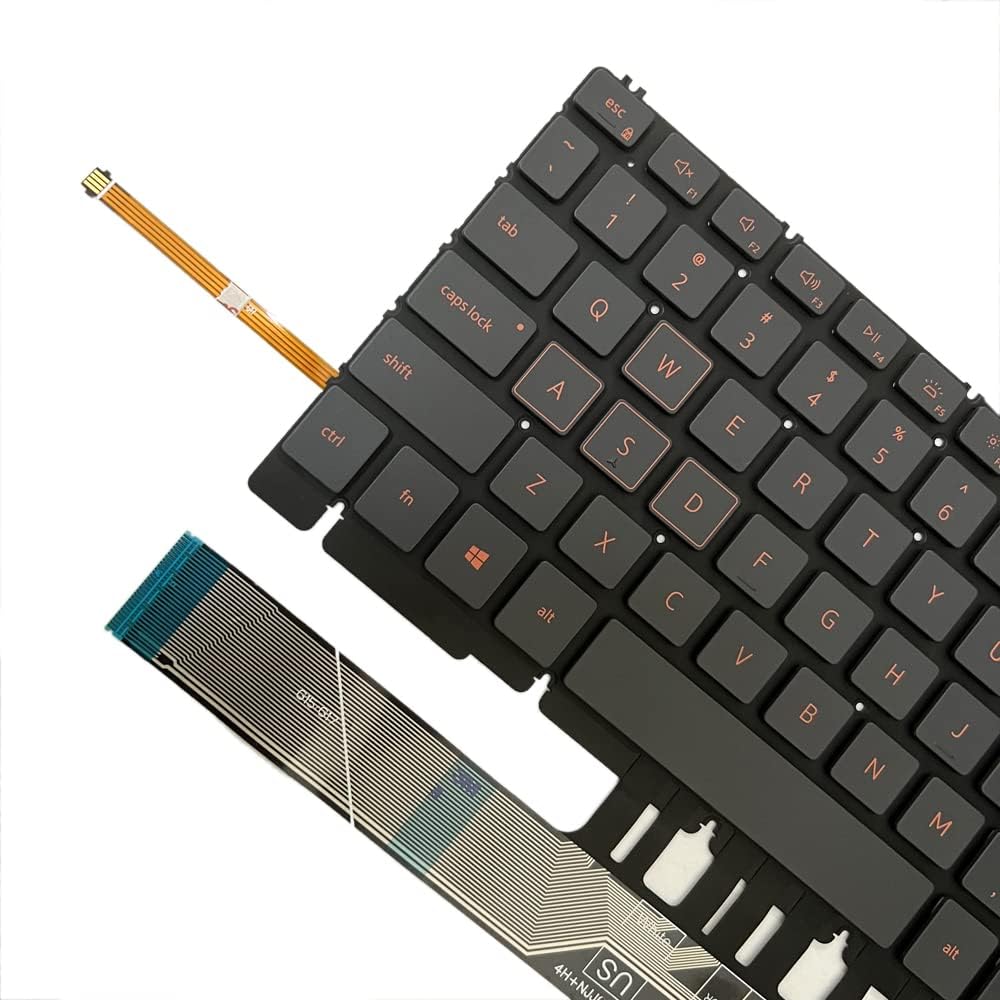 Generic Replacement Keyboard Backlit US for Dell G15 5510, 5511, 5515, 5520, 5521, 5525 Laptop; TJ0J6, 0TJ0J6, CN-0TJ0J6; H4XRJ, 0H4XRJ, CN-0H4XRJ