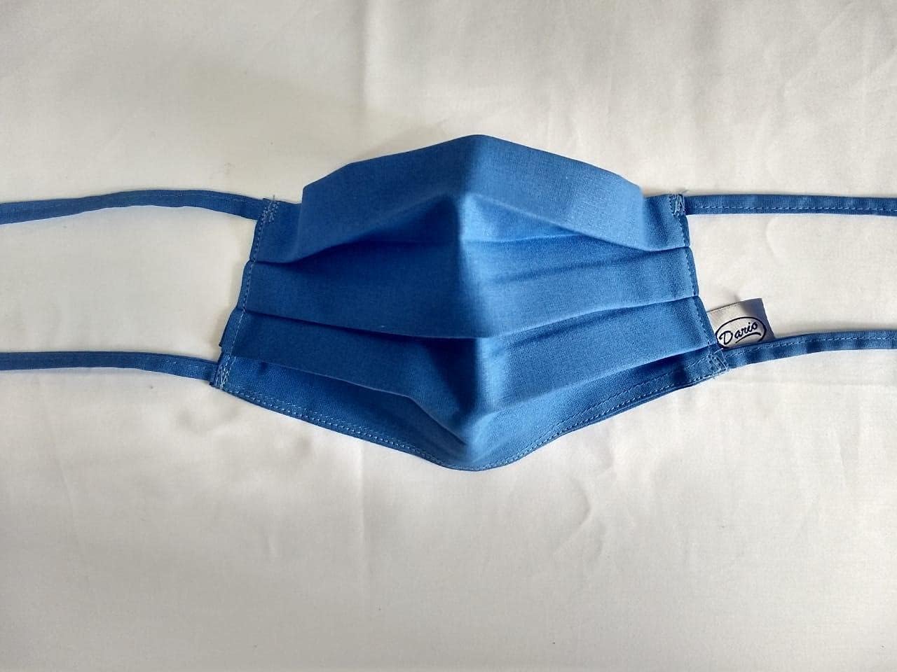 DARIO Double Layer Pure Cotton Surgical face mask (Qty 4) tie lace Sky Blue Washable Reusable, OT Linen, Autoclave-image-14
