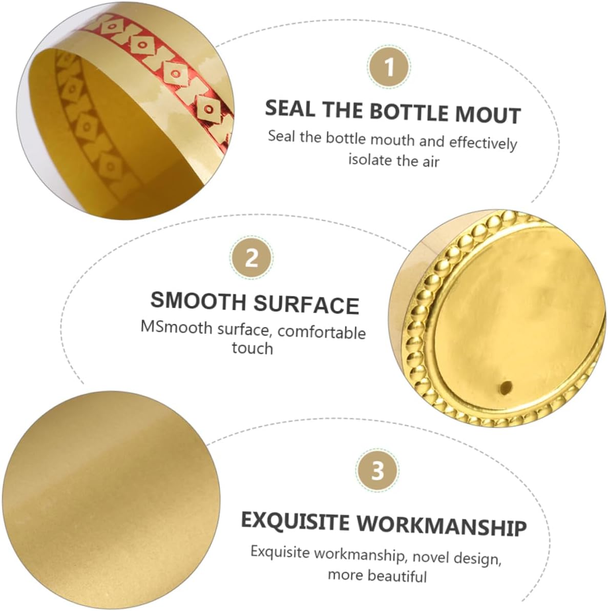 200pcs Golden Wine Bottle Shrink Capsule Heat Shrinkable Xmas