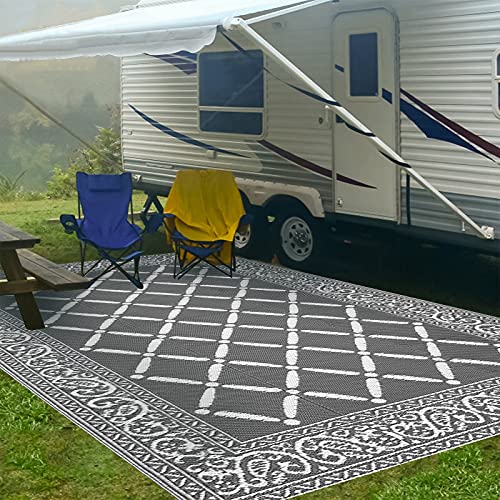 HEBE 6X9 FT Outdoor Rugs for Patio Clearance Plastic Straw Rug Reversible Mats Large Camping Rugs for Indoor Outdoor,RV, Patio,Camping,Beach,Backyard,Camper…