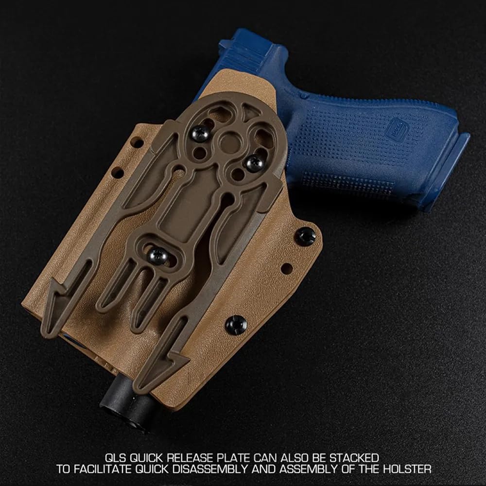 Adattatore Per Fondina Tattica Depring &ndash; Piattaforma Speed Clip MOLLE &ndash; Nero, Ambisinistro