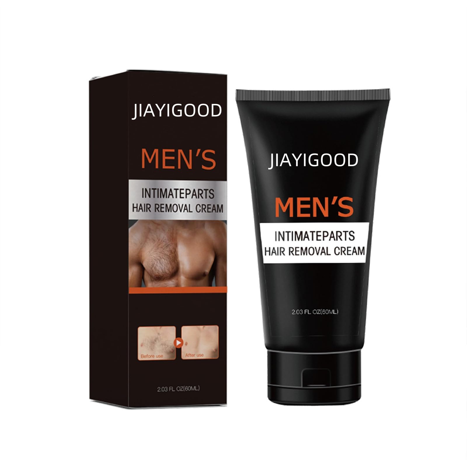 Easy to Apply Mens Hair Removal Cream - Painless and Conditioning for Unwanted Body Hair Suitable for All