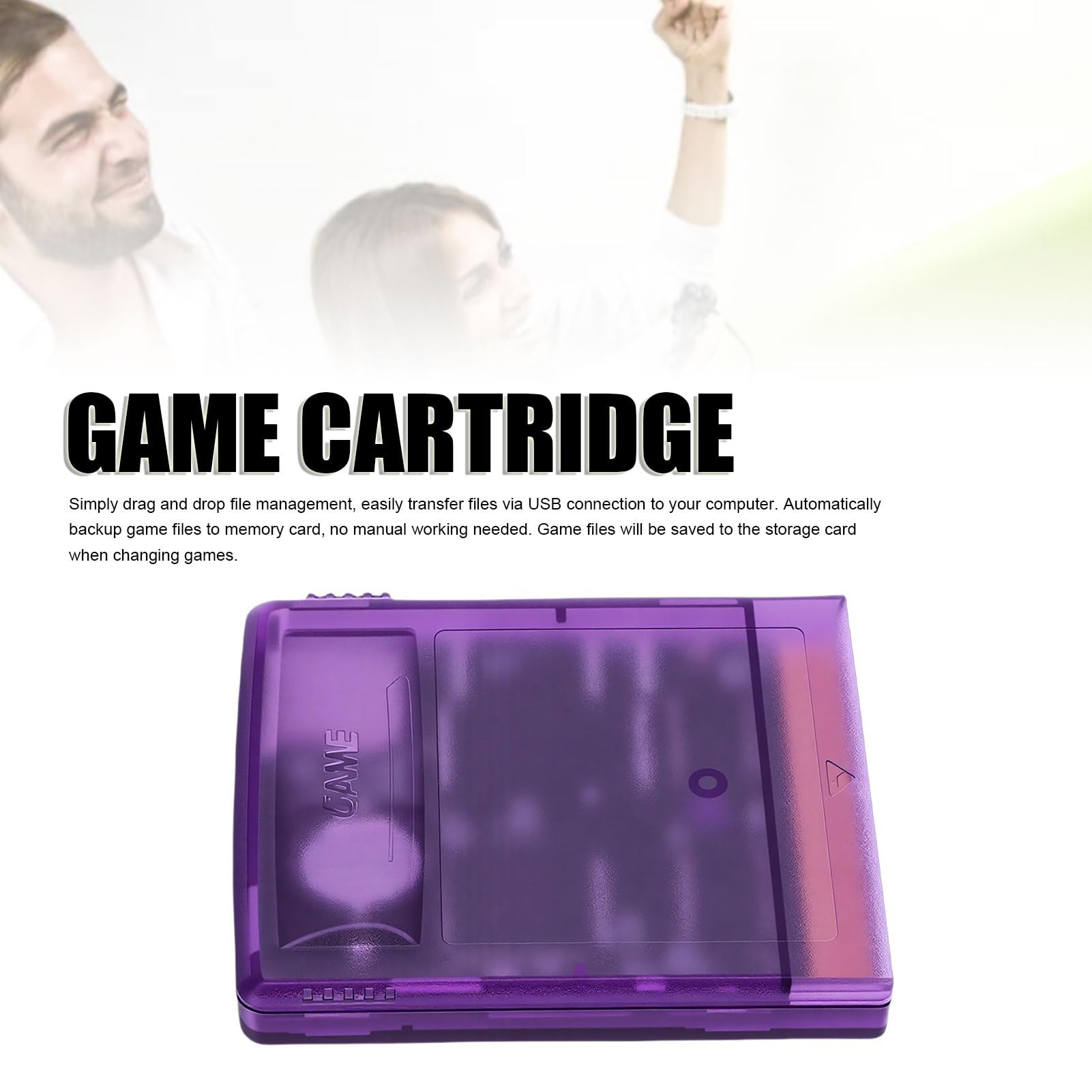 Diyeeni Cartuccia Multigioco 2588 Giochi in 1 per Gameboy per Gameboy Color per Giochi Super Gameboy1/2, Scheda di Memoria da 8 GB, capacità Massima 64 Mbit, Pulsanti A B (Viola trasparente)