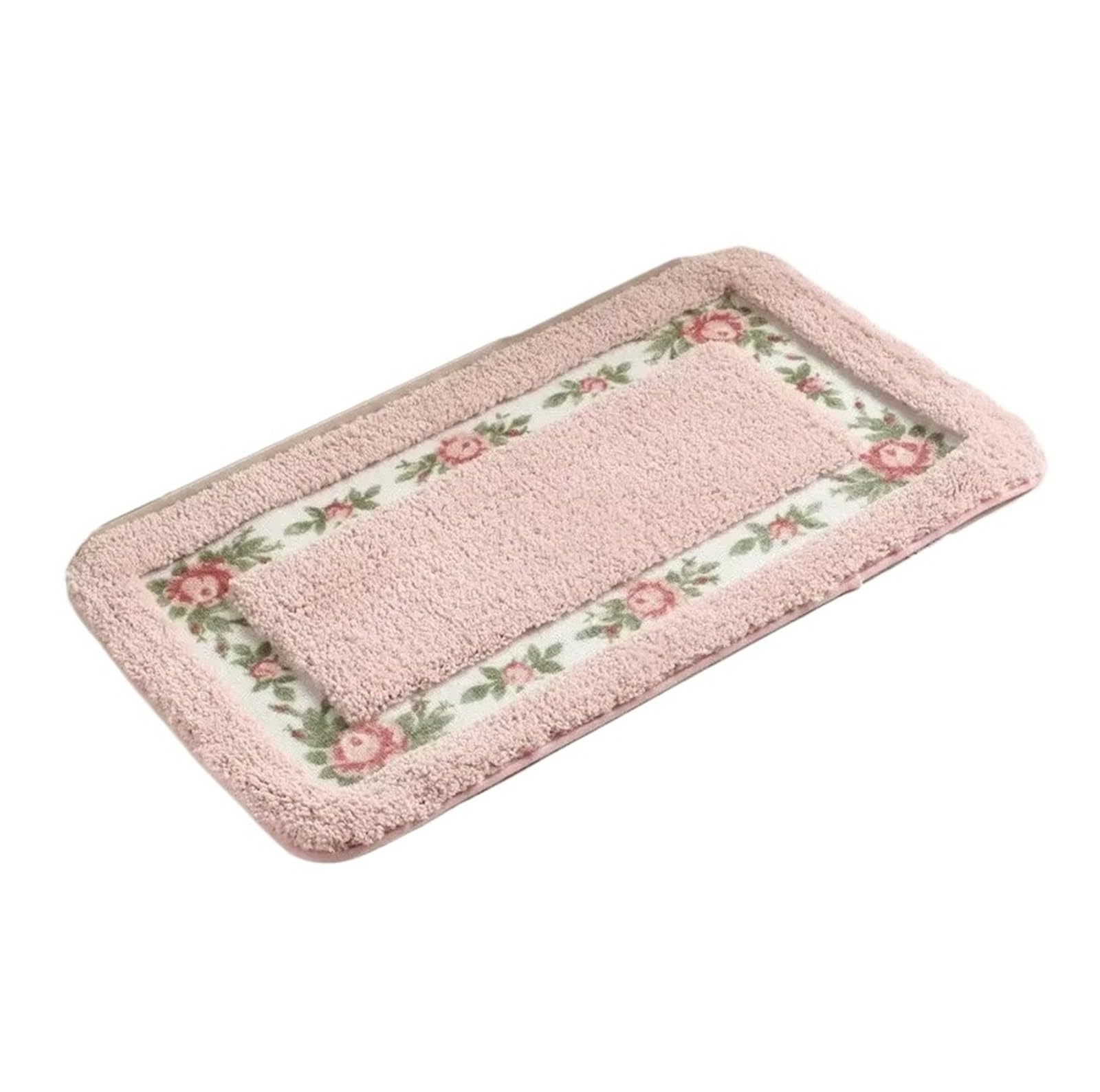 Lot de 3 tapis de bain de style pastoral pour salle de bain, cuisine, cuisine, salle de bain, toilettes, tapis de sol (3 pièces, 40 x 60 cm)