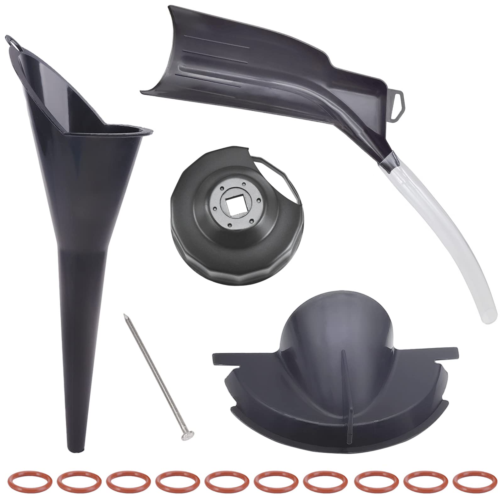 Buy OBPSFY Oil Filter Funnel Kit,Crankcase Fill Funnel,Fuel Funnel