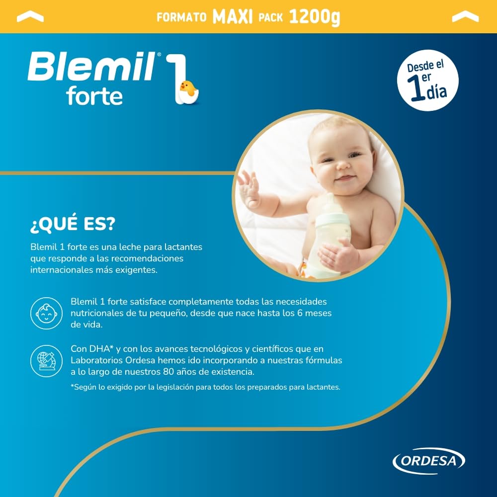 Blemil Plus 1 Forte 3PACK | 3600g | Leche de Inicio en polvo Desde el Primer Día - Formato Ahorro - Amazon Exclusive