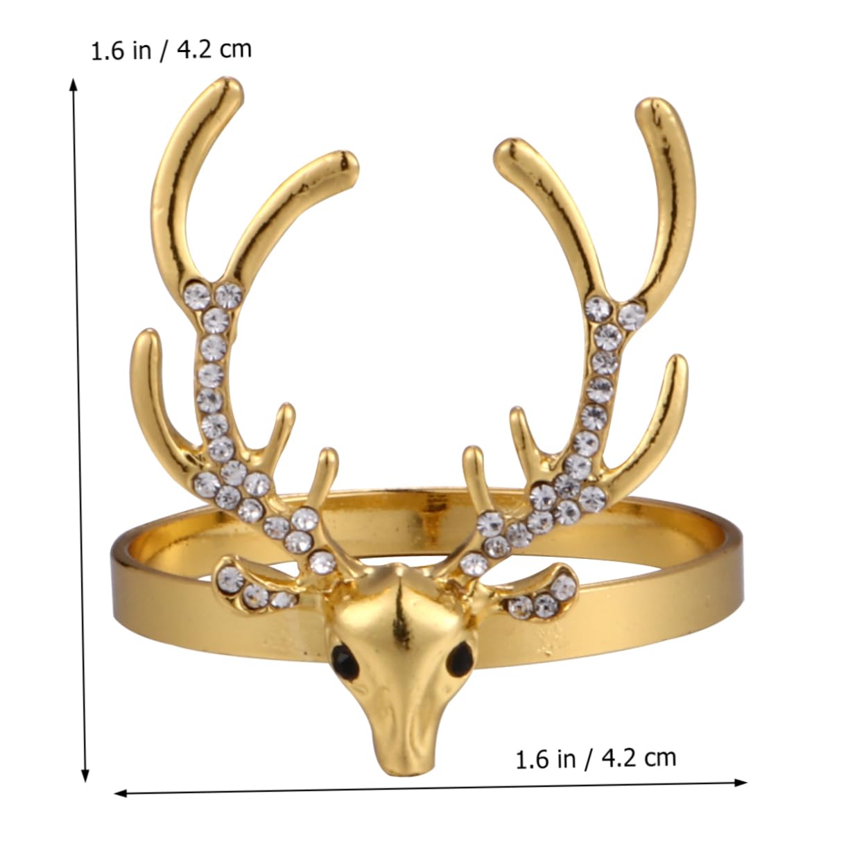 Cabilock 3 Set Per Tovaglioli Natale Oro Da Portatovagliolo Forma Cervo Accessori Eleganti Per Decorazioni Natalizie E Tavole Festive 6 Pezzi * 3