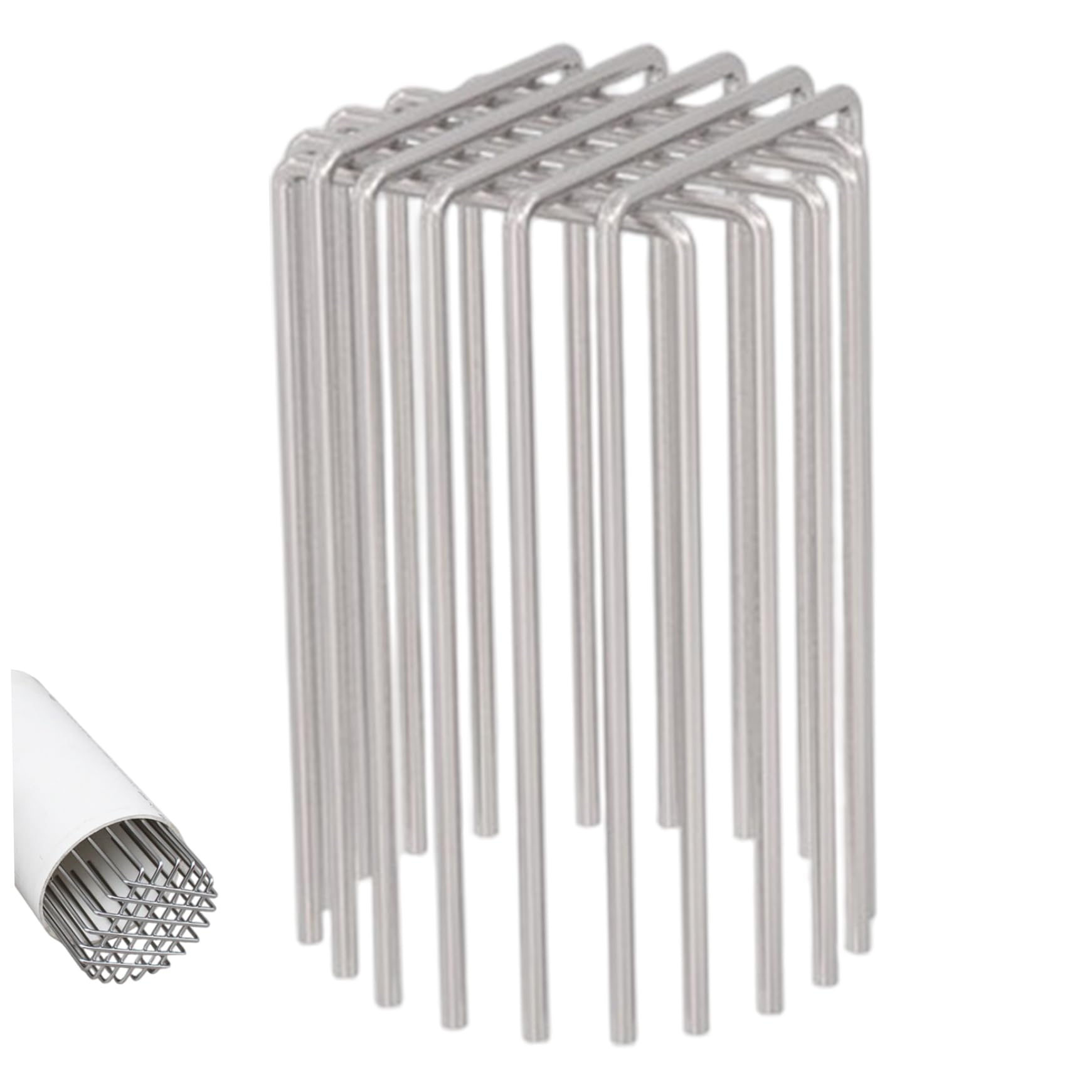 Stainless Steel Gutter Guard, Adjustable Downspout Drain Filter Prevents Bird Nest Debris Clog for Roof Vent, 3 Inch, 304 Grade