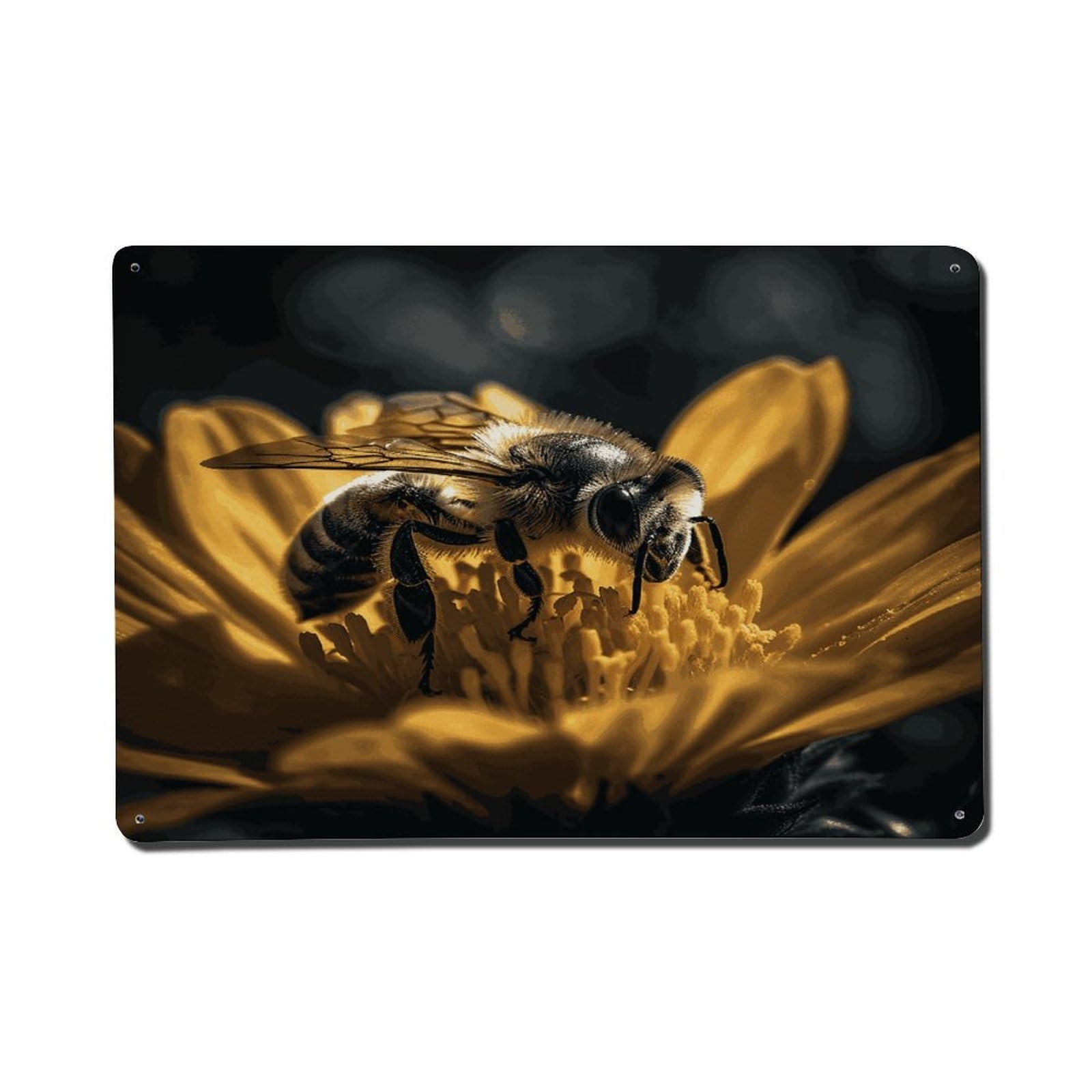 Adfgyerh Style Serious Bee Metal Signs Funny, Aluminum Tin Sign Indoor Outdoor Decor, Vintage Signs For Home Office Kitchen Bar Cafe Garden Farmhouse Wall Decor