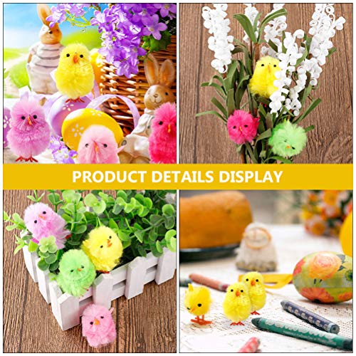 Decoração de Páscoa Amosfun Decorações de Páscoa para a Casa 36 pçs Frango Páscoa Lindo Frango Adorn