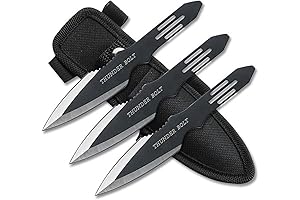 BladesUSA Throwing Knives with Thunder Bolt Etching