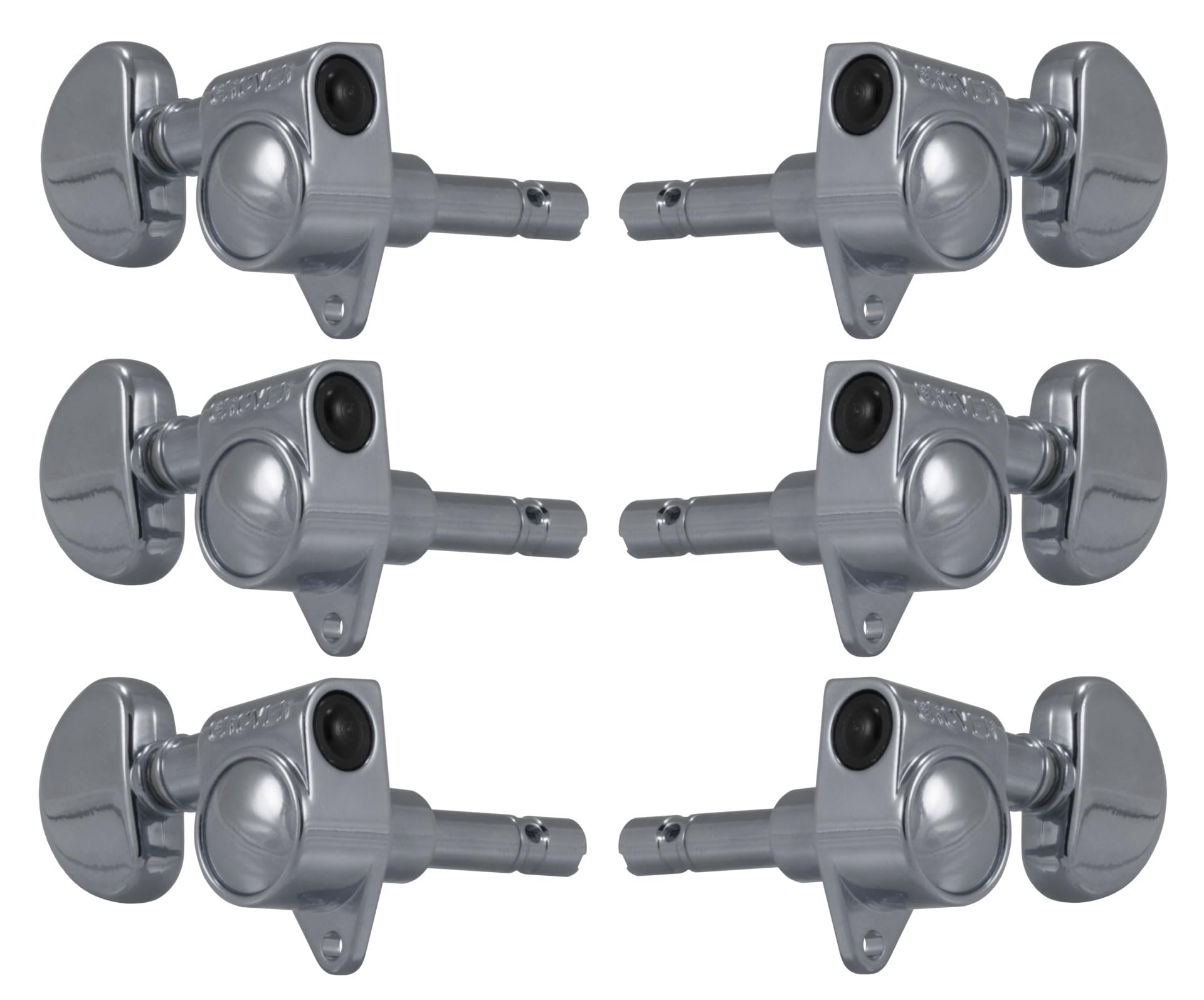 Grover 106C Locking Rotomatics, Round Button,3+3, Chrome Guitar tuning machines