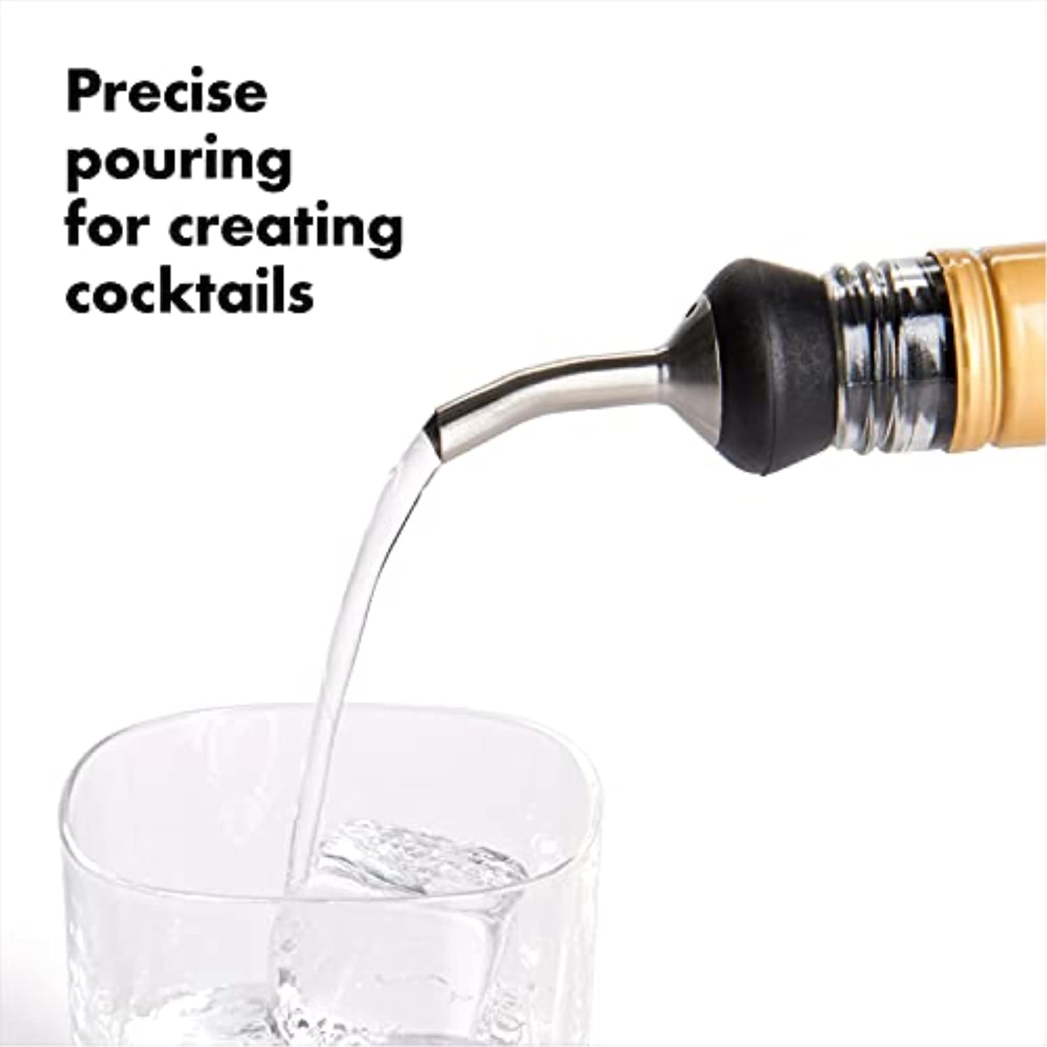 OXO SteeL Bottle Pourer, Stainless Steel, 4 Oz