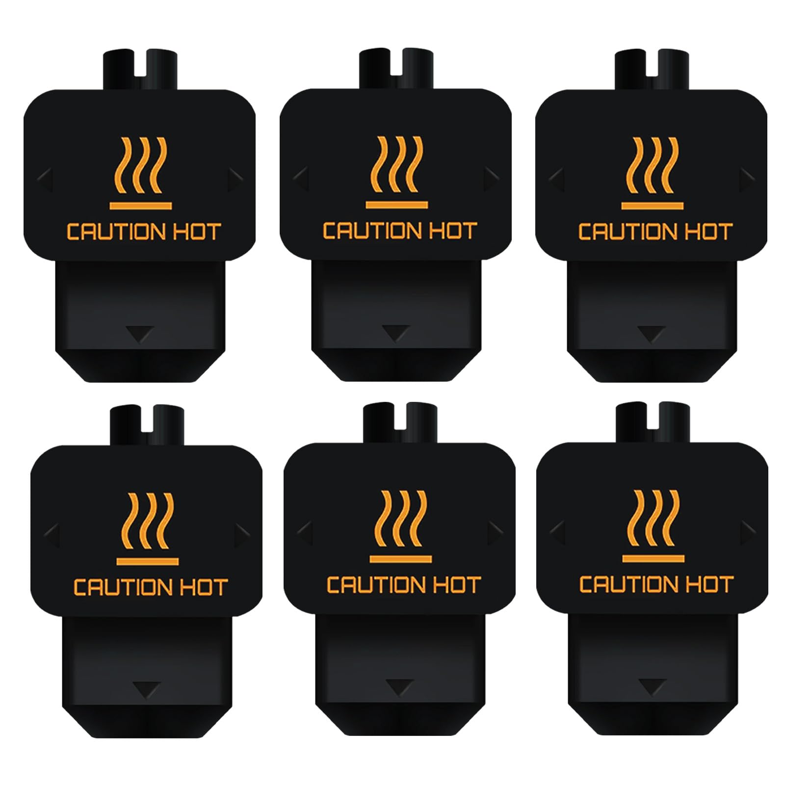 JUUPINE 6 Packs H2D Silicone Sock for Bambu Lab H2D/A1/A1 Mini Hotend Print Head,High Temperature and Durable Silicone Cover 3D Printer Accessories Parts Protecting Extruder Heater Block and Nozzle