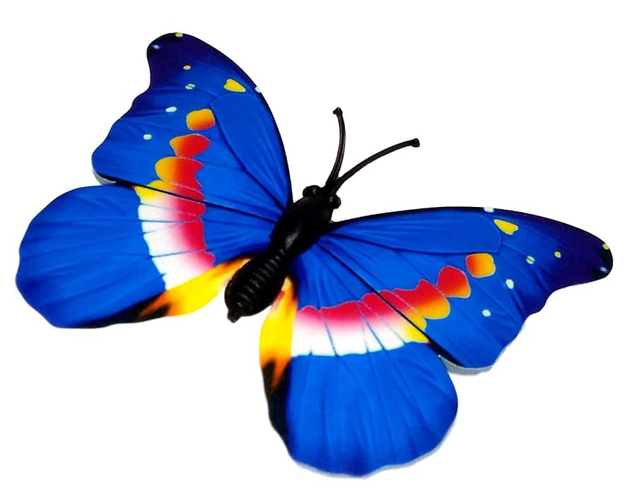 【未開封・送料無料】キティ 2003年 羽 蓄光 バタフライ 蝶々 ブルー Amazon | リアル 蝶々 模型 ミニチュア 蛍光色 ちょうちょ