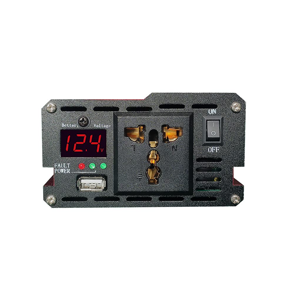 Przetwornica napięcia, inwerter mocy 1500 W z cyfrowym wyświetlaczem Inwerter 12 V, przejście 220 V, przetwornik mocy (rozmiar: 12 V 110 V)