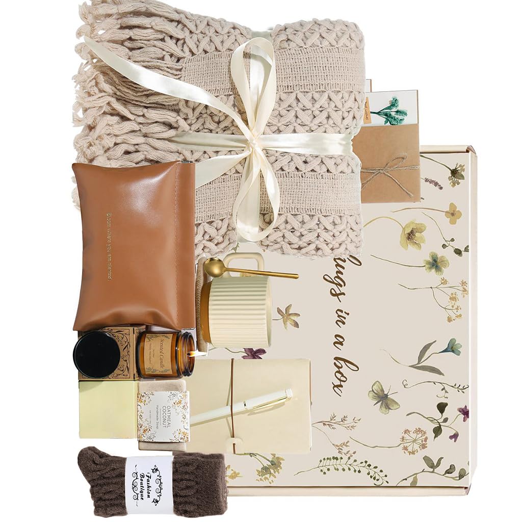 Hrtyvhin A Heartwarming Care Set For Flannel Blanket Wall Uplifting Gift Collections Individualized Carepackage