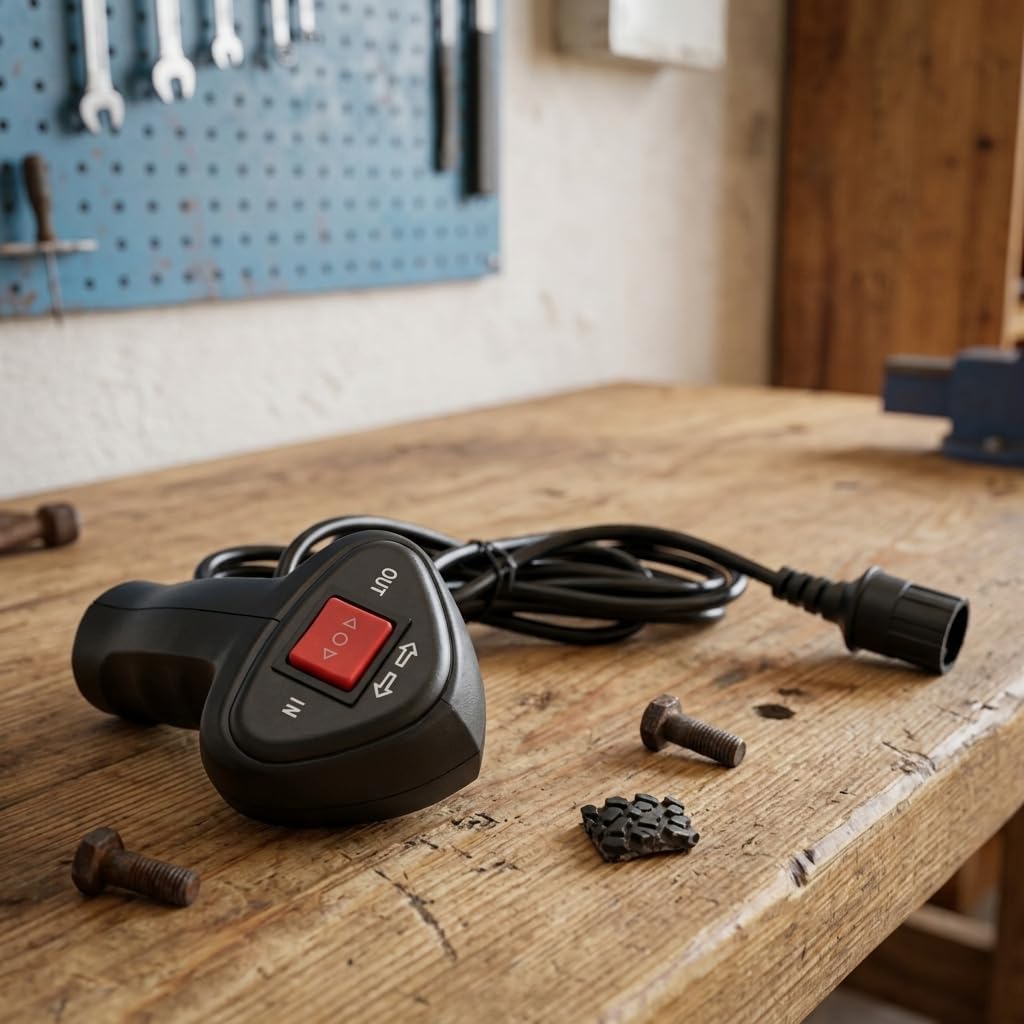 Universal Winch Controller Wired Remote with 9.2ft Cable Socket