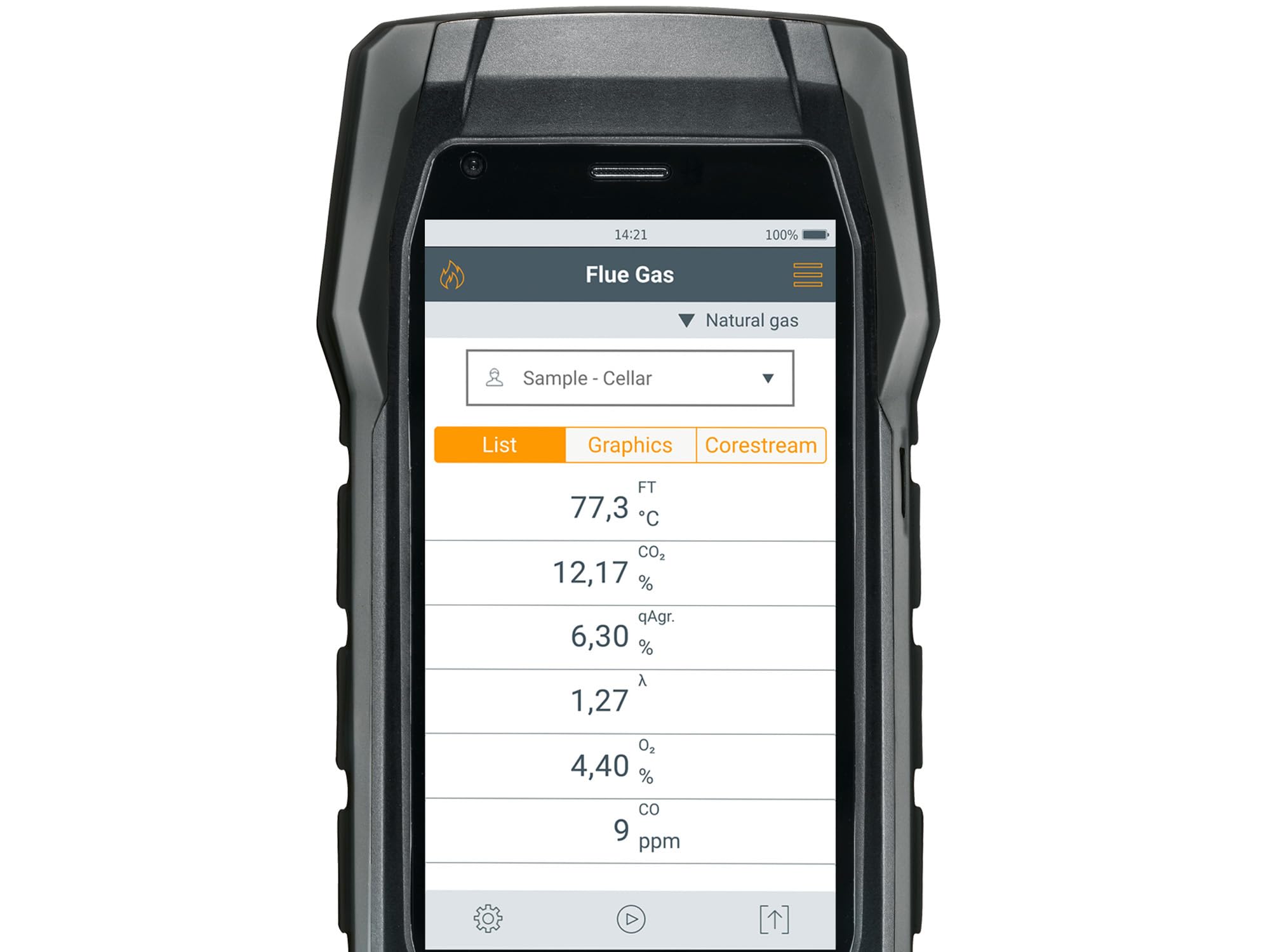 testo Kit avanzado de analizador de gases de combustión más de 300