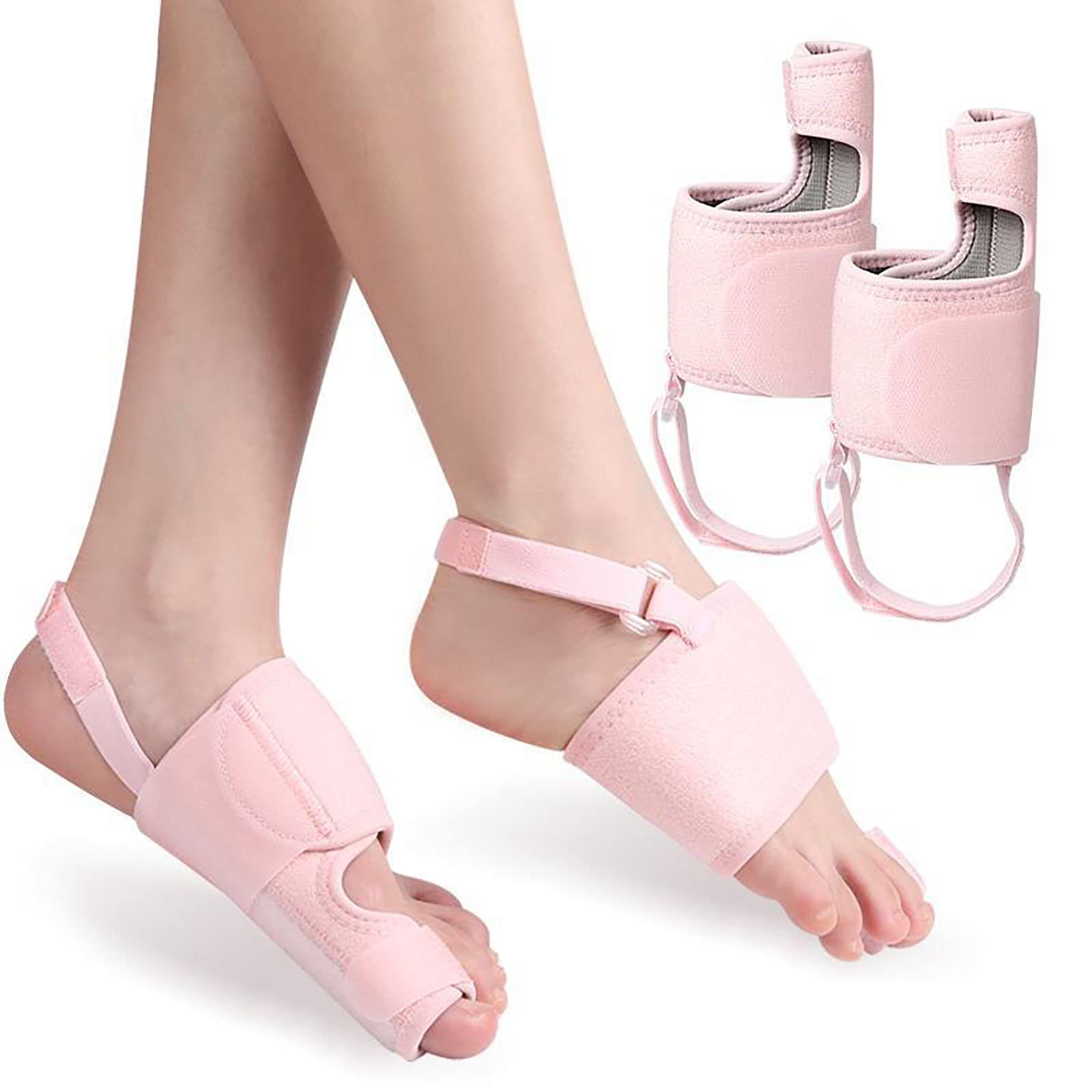 Férula para juanetes (4 Piezas) - Corrector de juanetes - Funda para Alivio del Dolor de juanetes Hallux Valgus - Corrección no quirúrgica - Enderezador de Dedos en Martillo