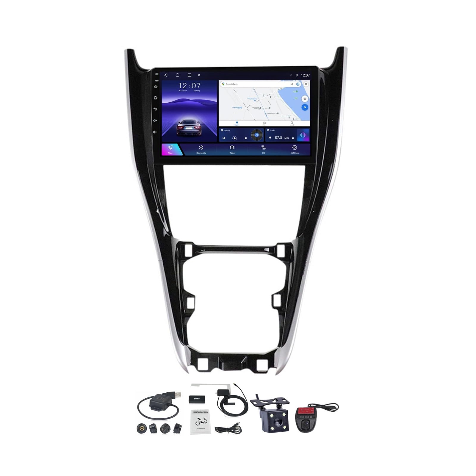 Autoradio Android 12 Toyota Harrier : commande vocale et caméra de recul pour votre sécurité