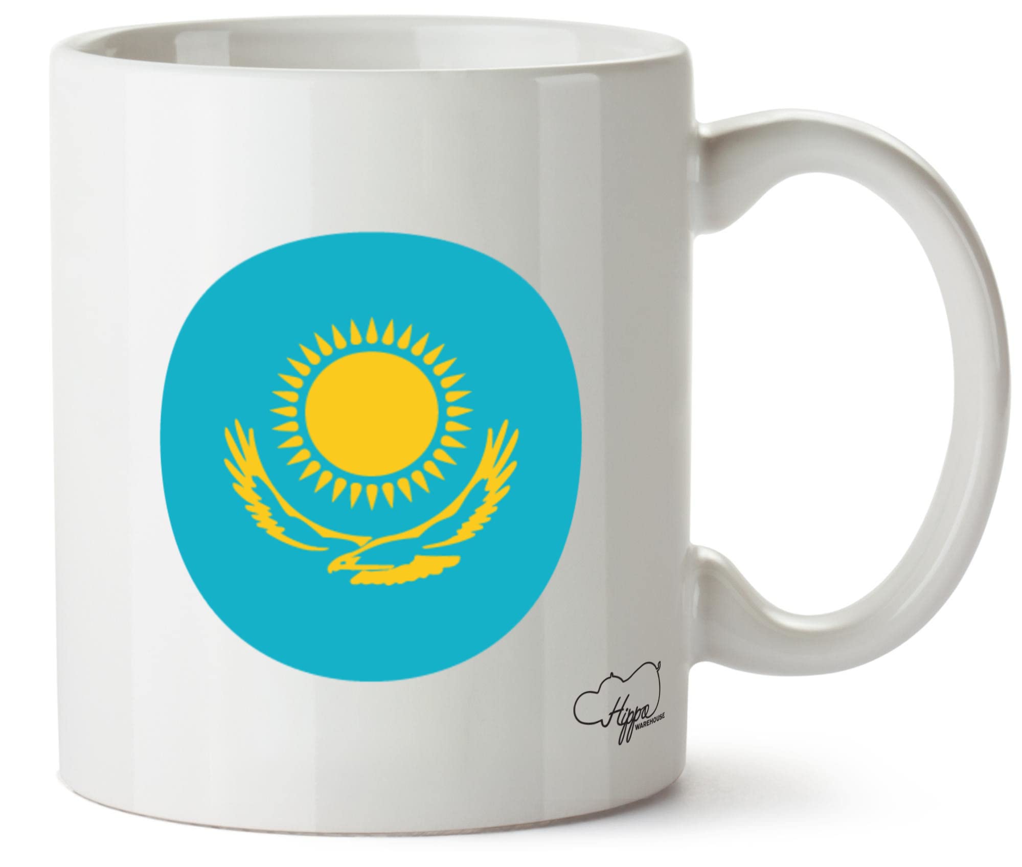 Kazakhstan Flag Printed Mug Various Colour Options Ceramic Cup Kitchenware 10oz