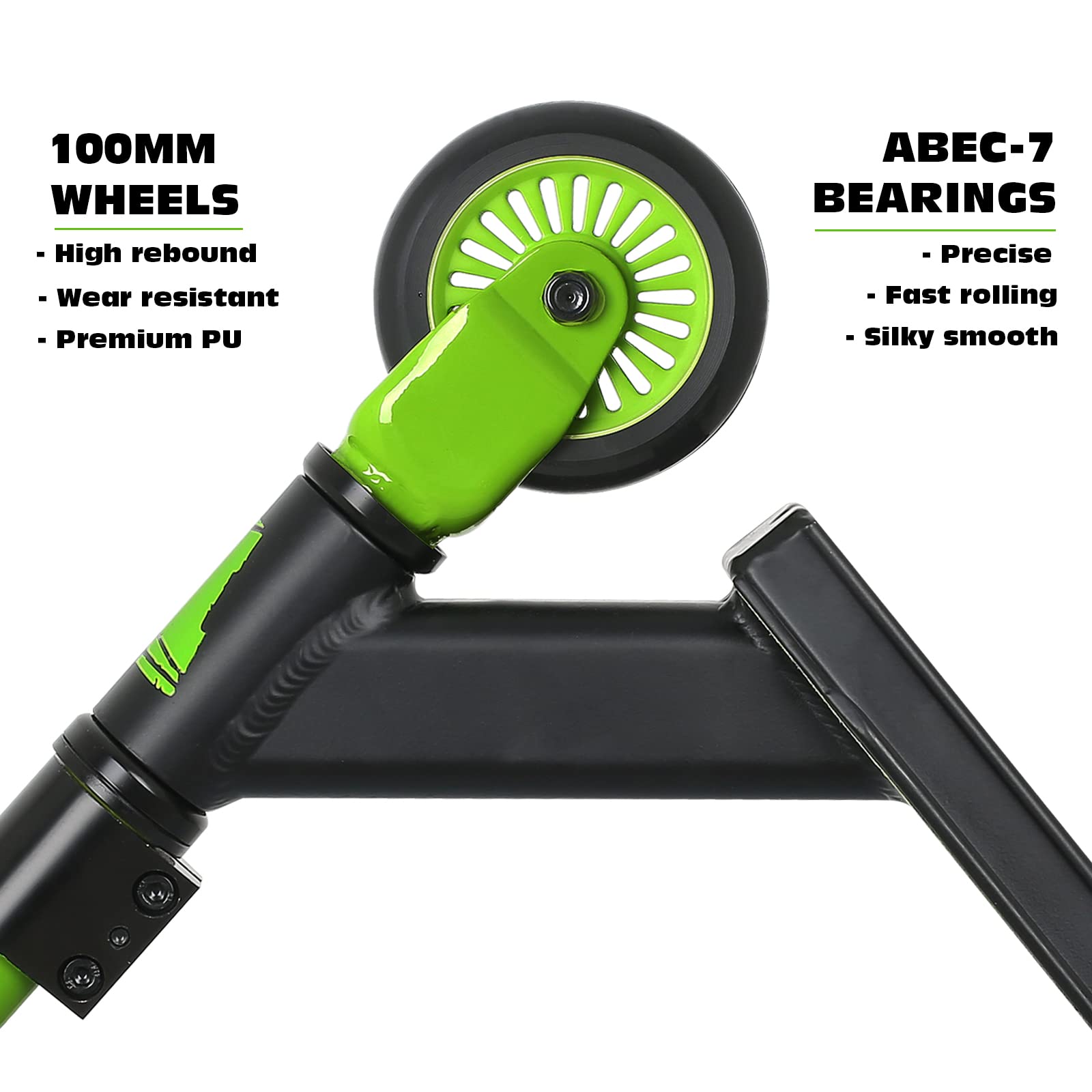 KESSER® GT-Limit Stuntstep, 360° besturing, met ABEC 9 kogellagers, PU- wielen van 110 mm, cityroller, trick step voor kinderen en volwassenen