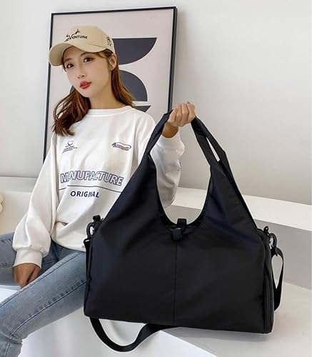 Miniatura 4 de Bolsa para esterilla de yoga, bolsa de gimnasio deportiva para mujer, bolsa de yoga ligera con correa de yoga, con compartimento para zapatos y