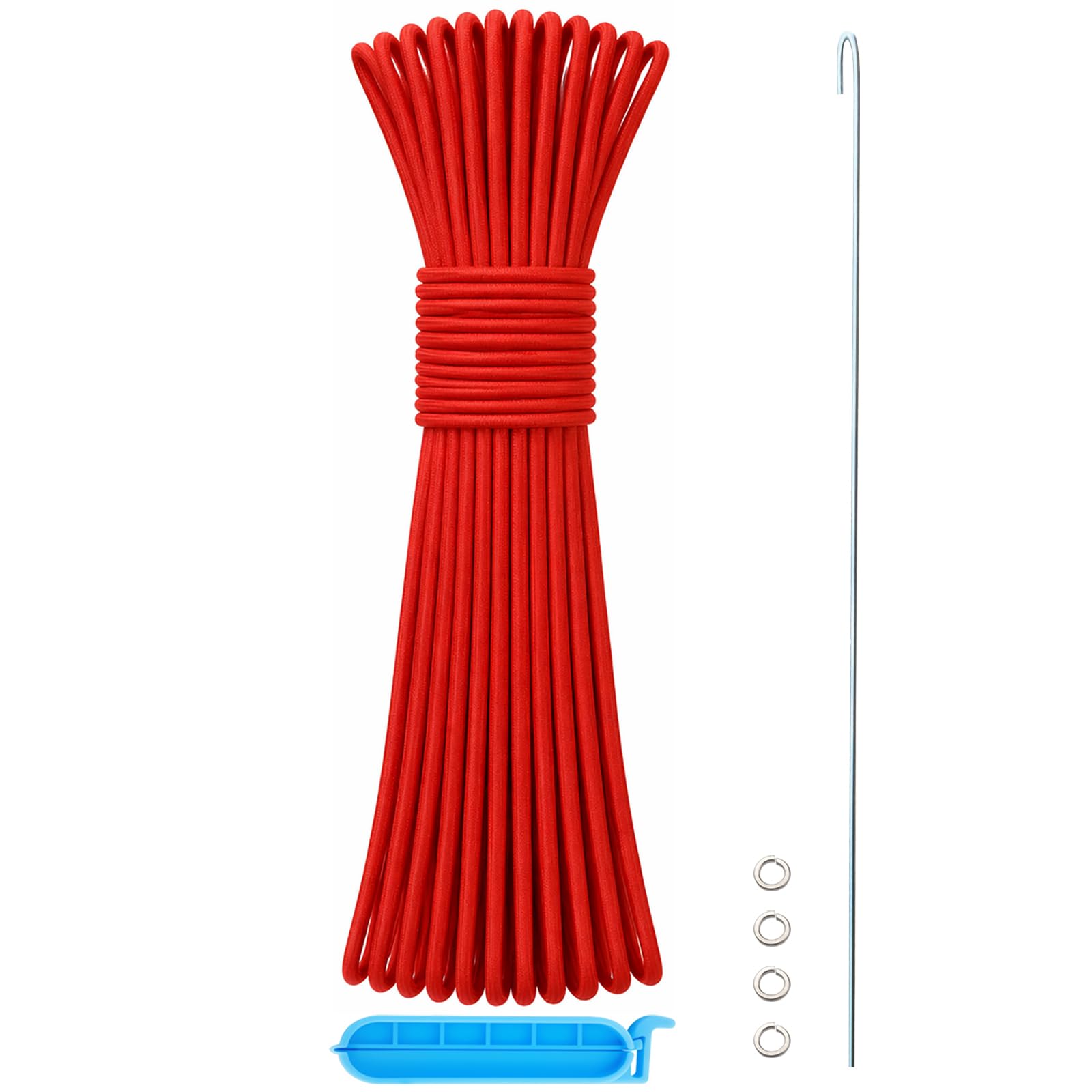 Tent Pole Shock Cord 1/8 inch 60ft, Replacement Shock Cord for Tent Rod