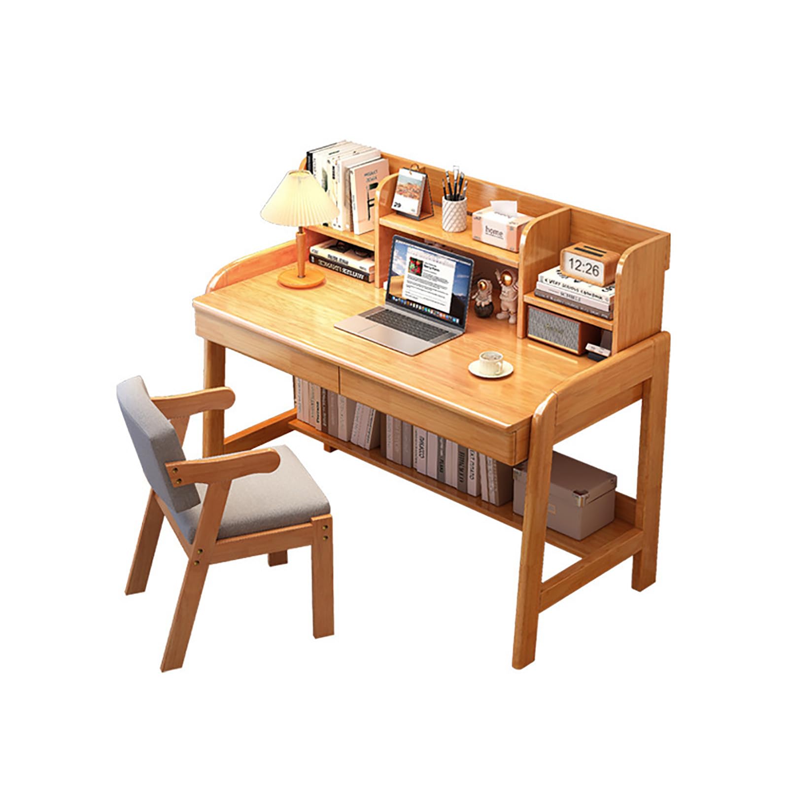 Amazon.com: Solitar Soild Wood Computer Desk with Hutch,Home