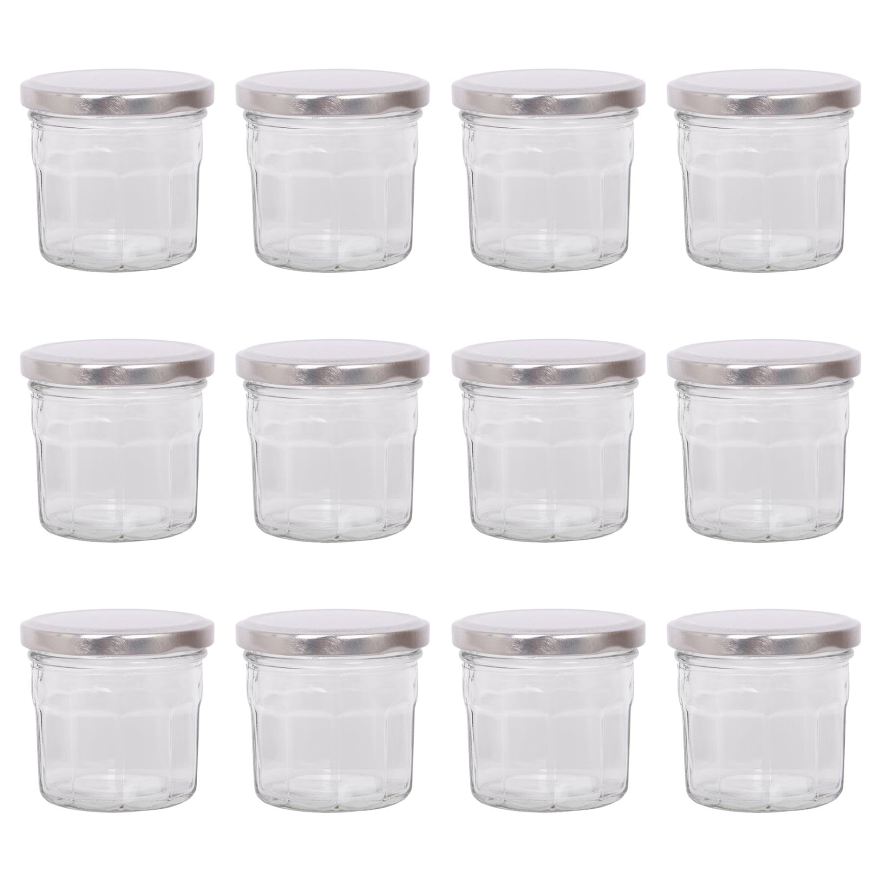 Glass Preserving Jars - Set of 12