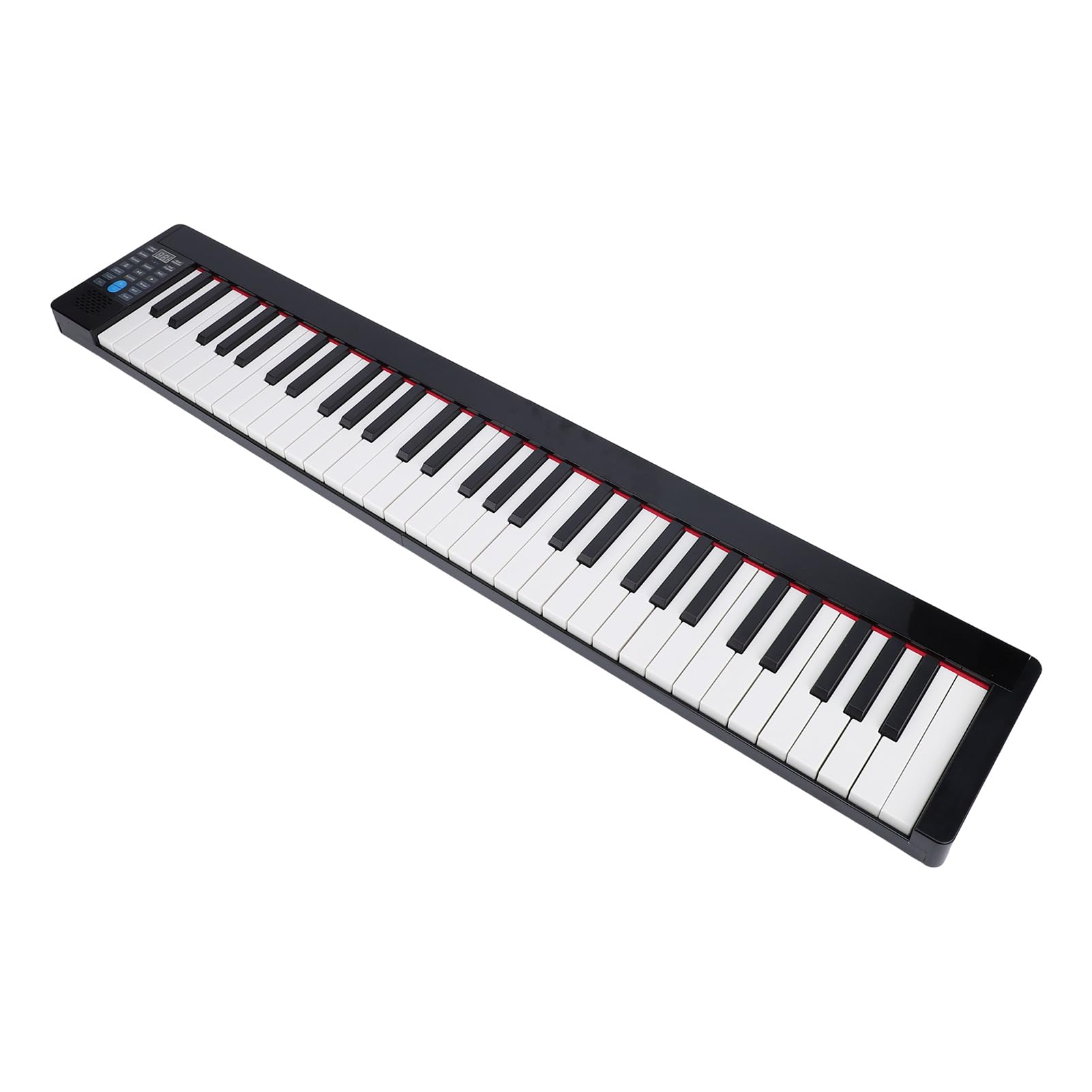Fafeicy Pianoforte con Tastiera Pieghevole a 61 Tasti, Piano Elettrico Portatile con Pedale di Sostegno, 128 Toni per Principianti e Musicisti