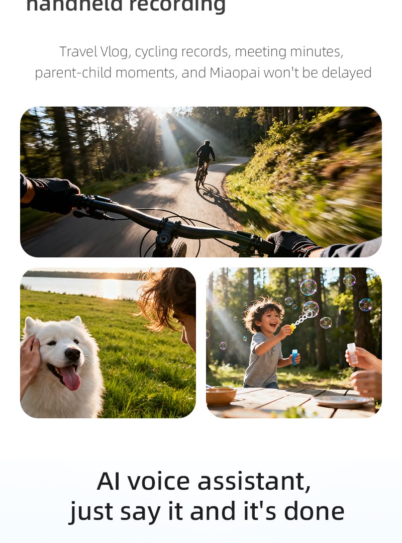 Kreta V52 - Occhiali intelligenti con assistente vocale AI, Bluetooth 5.0, fotocamera da 800 W, traduzione in 25 lingue, registrazione video in tempo reale (nero)