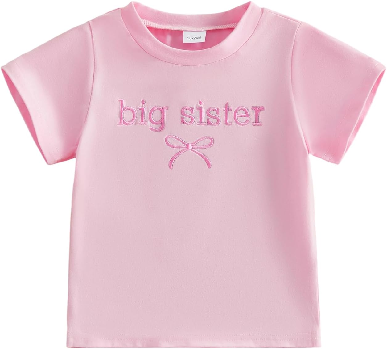 GOOCHEER Big Sister Little Sister Matching Outfit Baby Girl Short Sleeve Romper Toddler Girl T-Shirt Tops