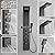 BWE Rainfall Shower Panel Waterfall with Handheld Shower Matte Black 6 IN 1 Stainless Steel Shower Tower Panel System Massage Body Jets with Tub Spout Water Wall Mount