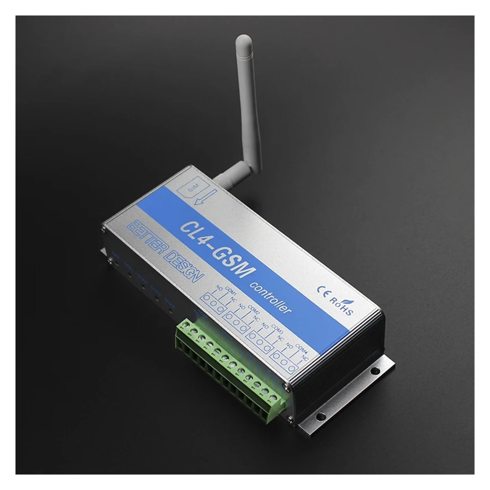 Kit d'ouvre-porte électrique, Commutateur GSM contrôleur SMS 4 relais porte de Garage CL4-GSM avec capteur température alerte panne courant for les appareils électriques domestiques
