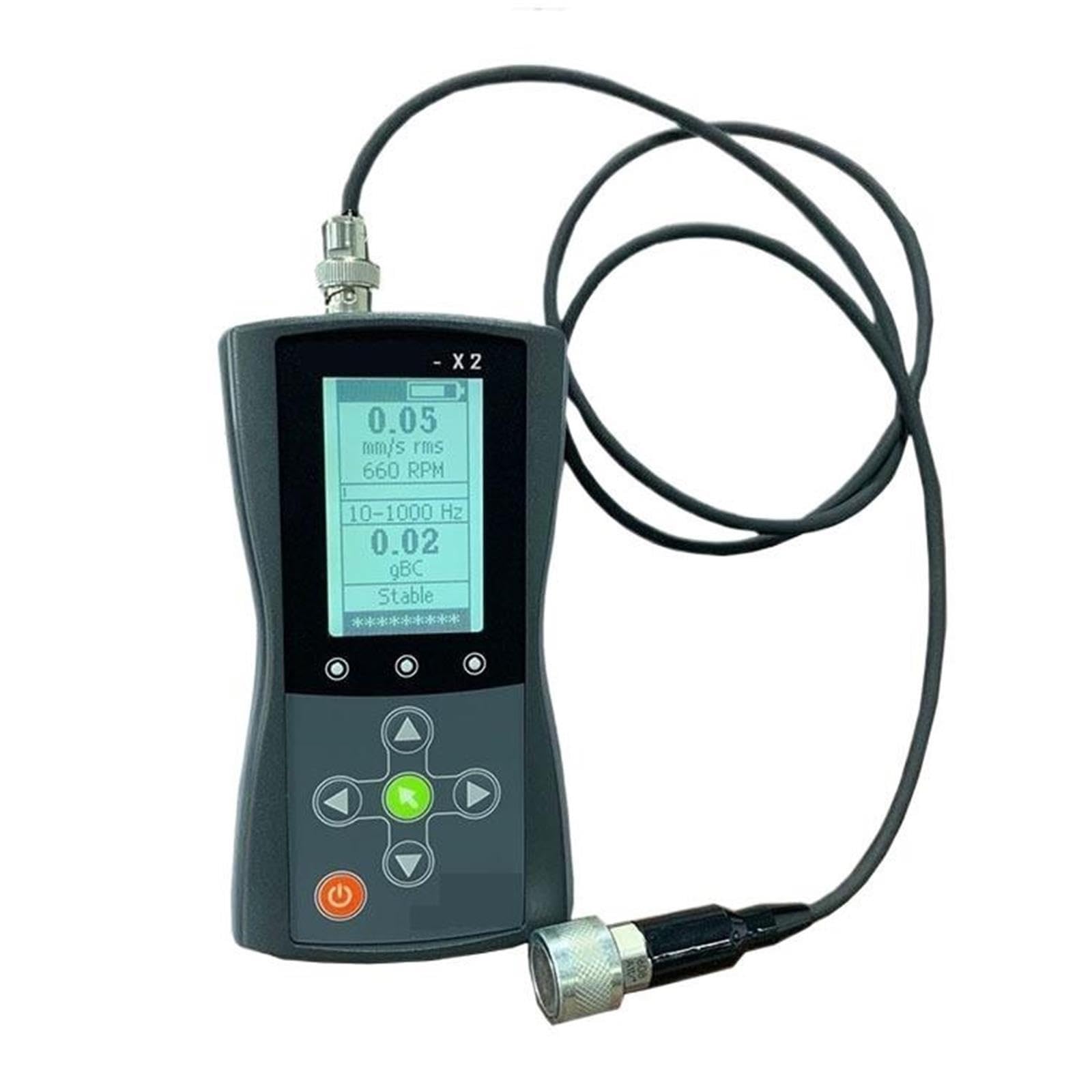 Vibration Meter, Digital X2 For Industrial Machinery And HVAC Maintenance