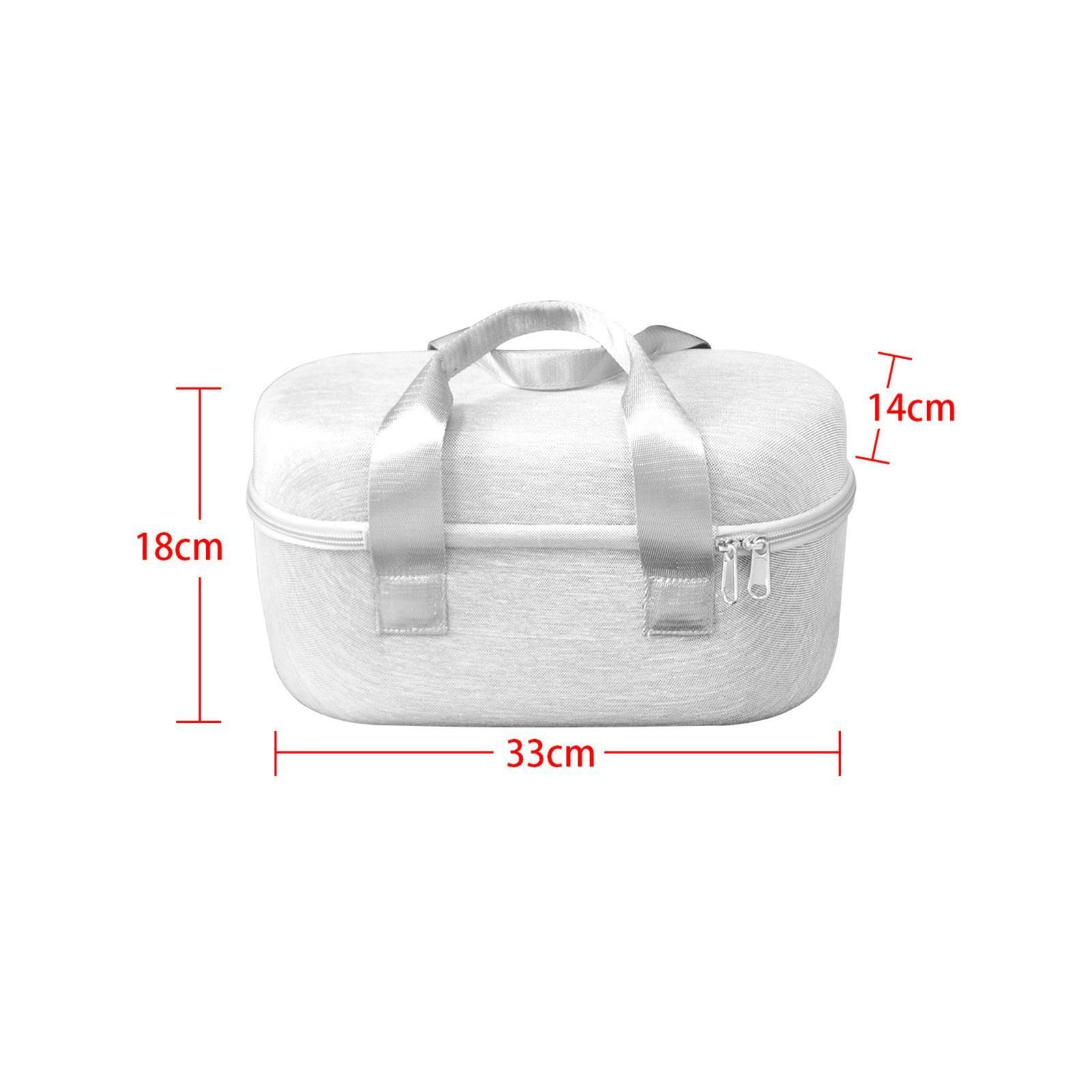 Custodia per Altoparlante Portatile Custodia da Viaggio con Doppia Cerniera in Nylon con Tasca in Rete Custodia Rigida Custodia Protettiva per