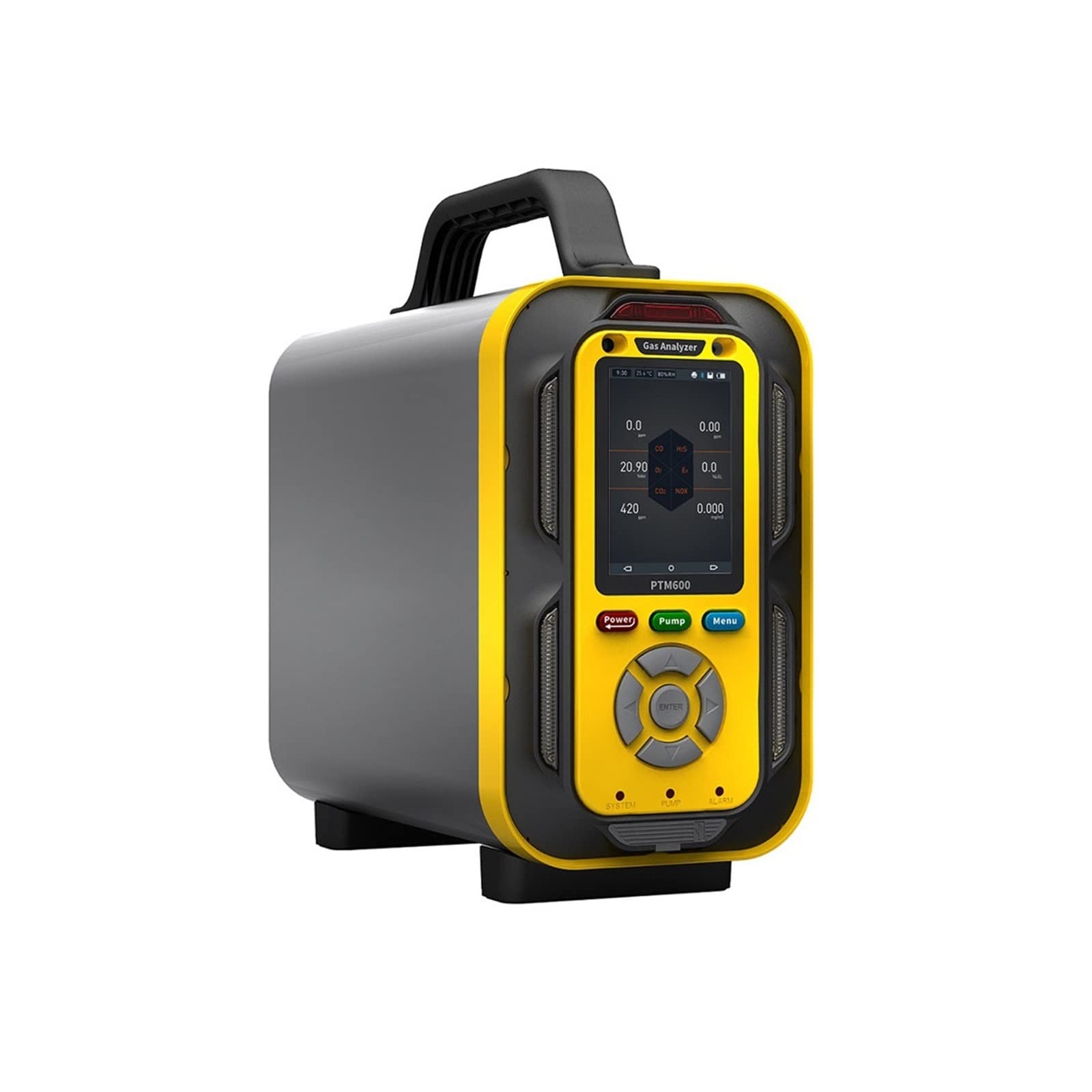 Rilevatore di gas, Rilevatore di perdite gas naturale combustibile metano portatile, rilevatore con allarmi acustici e visivi (0-100% LEL - Nero) per lavoro, casa(Infrared 0-100% Vol)