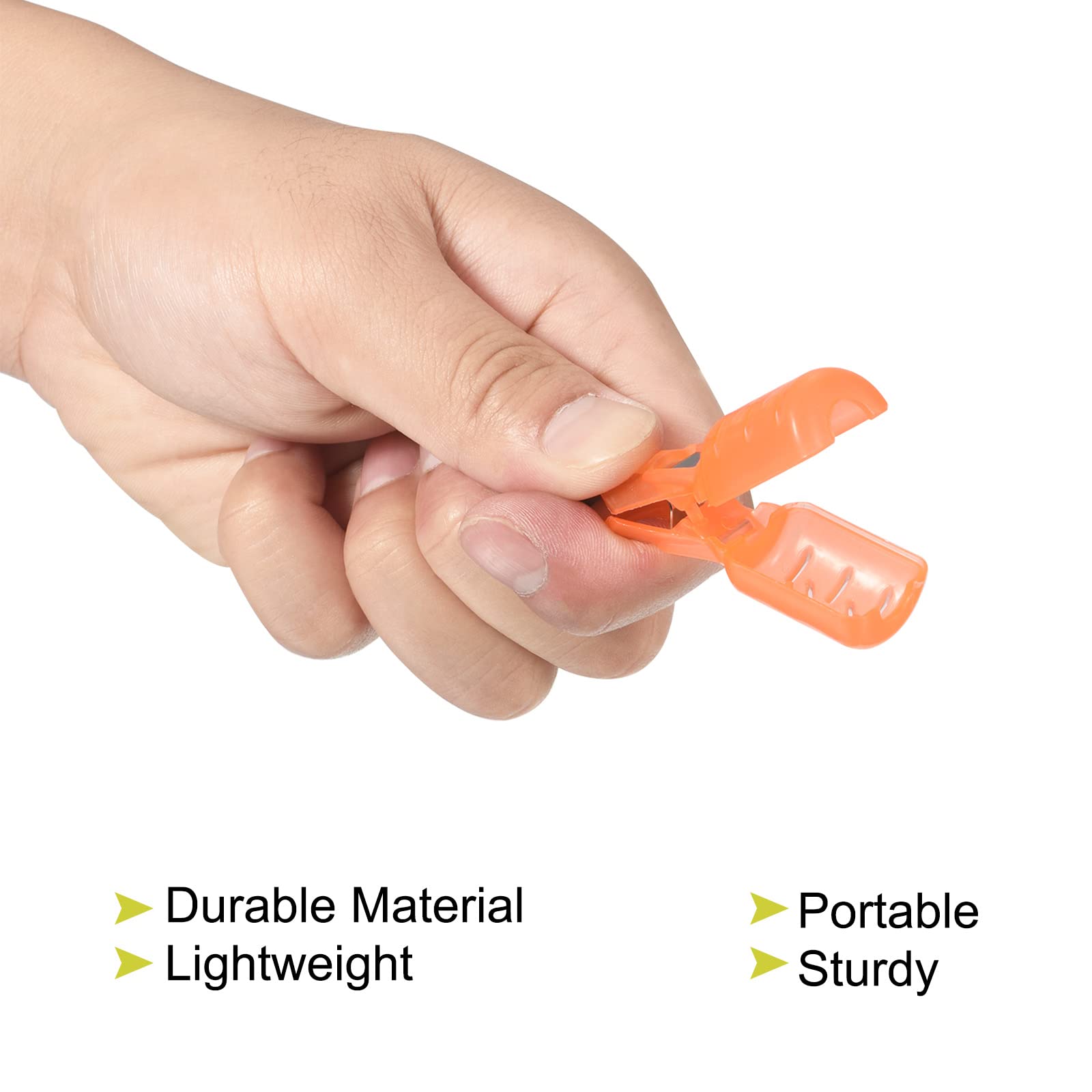 PATIKIL Pequeño Tamaño Calamar Anzuelo Protector Estuche, 10 Paquete Pesca Cubiertas Capó Señuelo Cubierta Aparejos Cajas Herramientas, Naranja