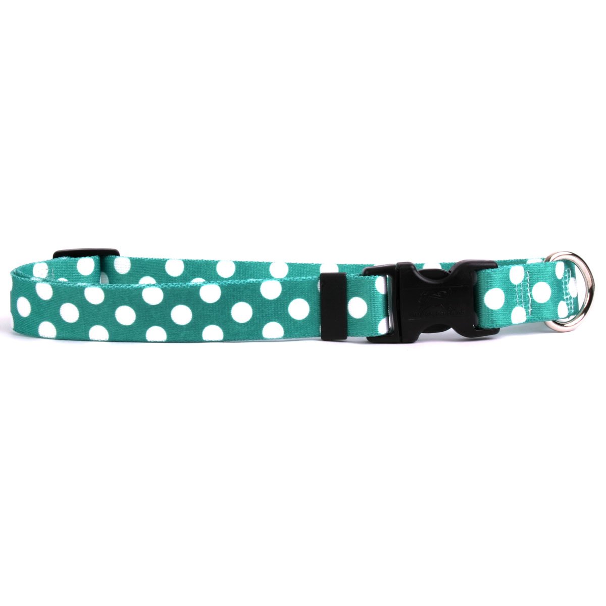 Yellow Dog Design Standard Easy-Snap Collar, Lime Polka Dot, Cat 8" - 12"