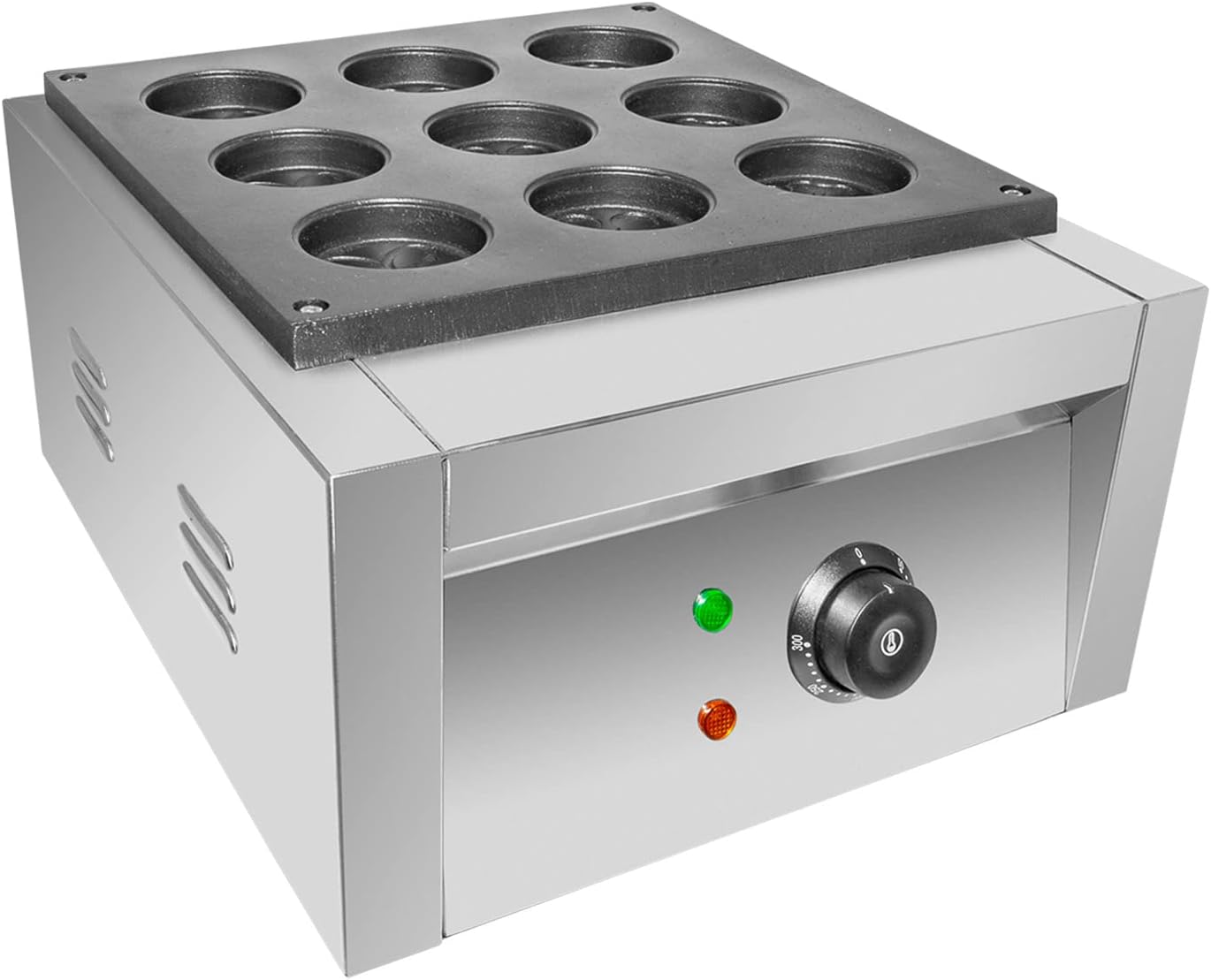 GorillaRock Red Bean Cake Machine | Electric Obanyaki Grill | 9 Pcs | Heating Red Bean Cake Maker | 110V