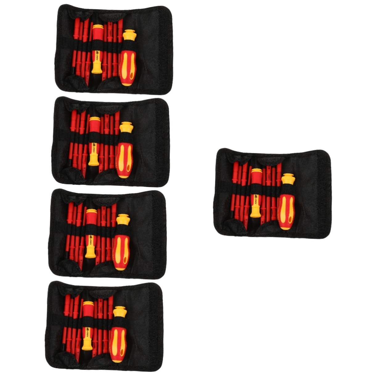 Lurrose 5 Set Set Di Cacciavite Isolato Kit Di Strumenti Kit Cacciavite Per Elettricista Testa Piatta Elettrico Di Cacciaviti Per Elettricisti Attrezzo Utensili Pp