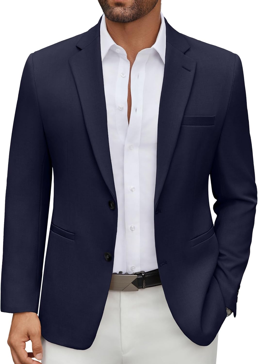 COOFANDY Men's Casual Blazer Regular Fit Lightweight Two Button Sport Coat Suit Jacket