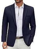 Men's Casual Blazer Regular Fit Lightweight Two Button Sport Coat Suit Jacket