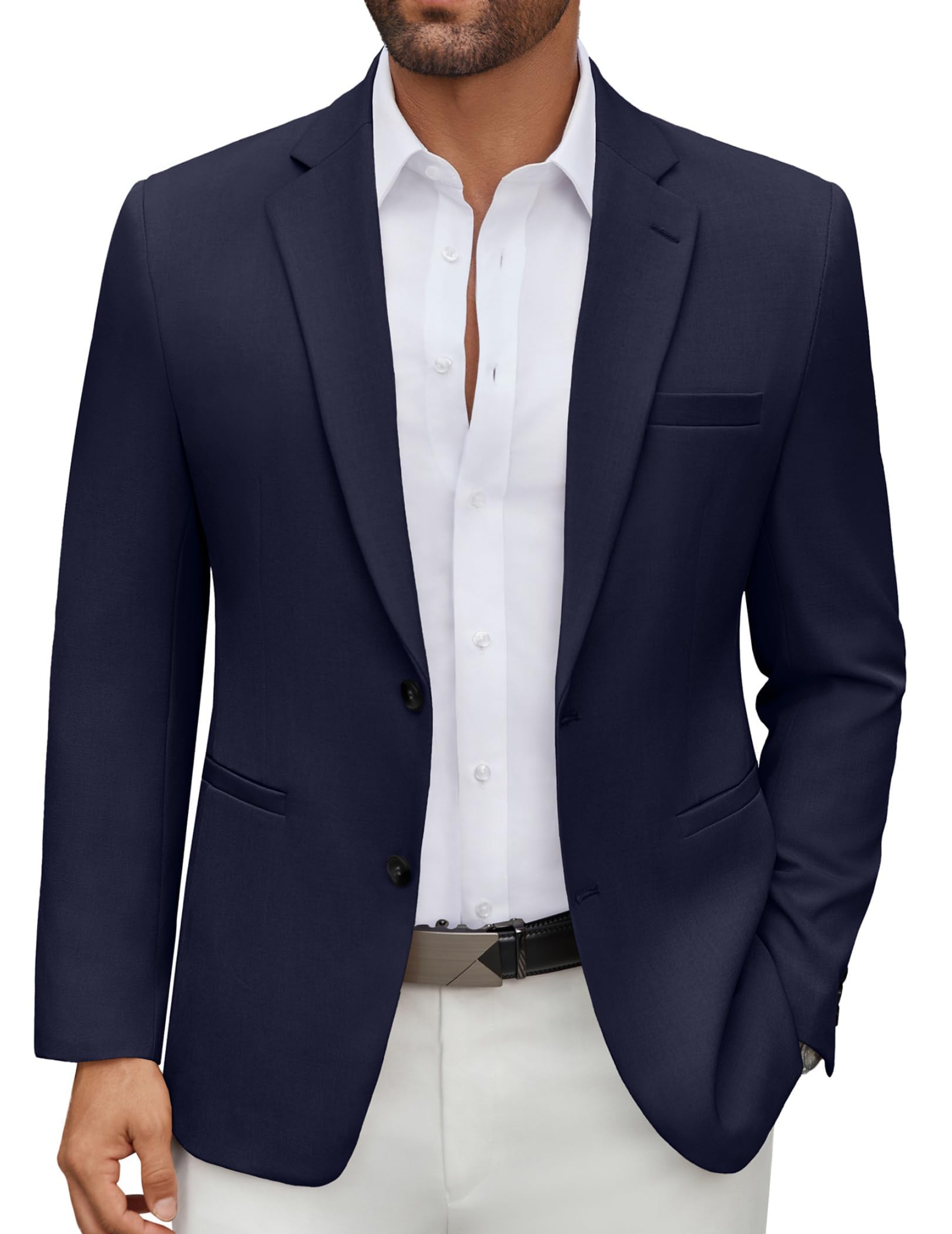 COOFANDY Mens Casual Blazer Regular Fit Lightweight Two Button Sport Coat Suit Jacket
