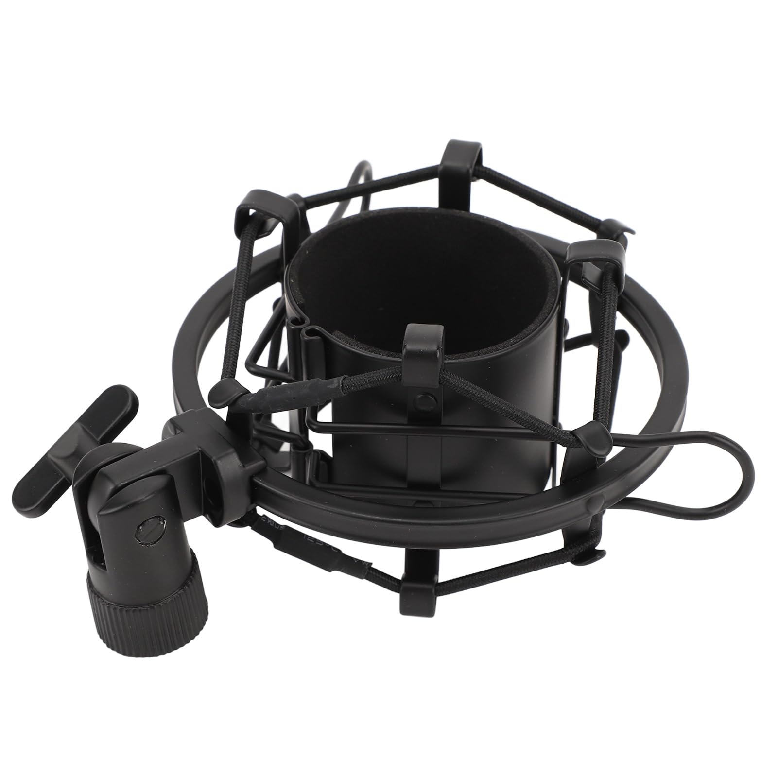 SIXRUN Microphone Shock Mount per Microfoni Rotondi da 45-50mm (BLACK)